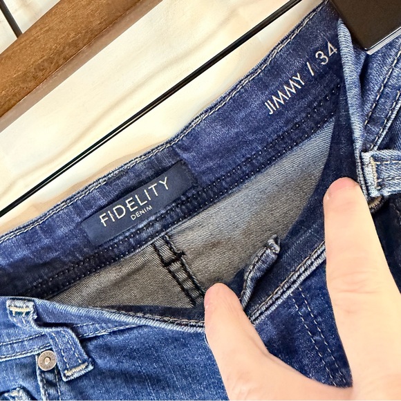 FIDELITY Men’s Size 34 Denim Jeans Jimmy Style Stretch Fit Empirical Straight - Picture 7 of 16